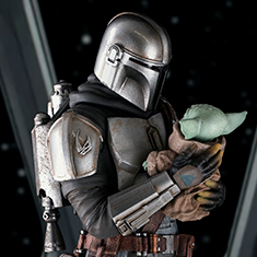 Statue The Mandalorian and Grogu - The Mandalorian - Art Scale 1/10 - Iron Studios